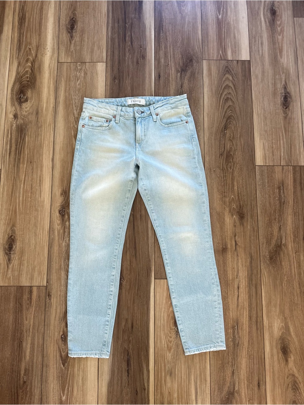 Trave womens Sophie low rise slim crop jeans size 27